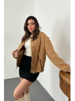Kemik Parçalı Bomber Ceket