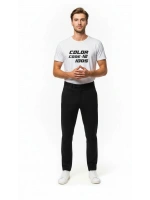 Erkek Typography “Color Code” Baskılı Minimal T-Shirt