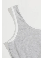 Kadın Gri Askılı Crop Top ve Şortlu Gecelik Takım