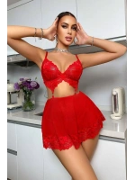Kırmızı Valentines Tasarım Gecelik 18511