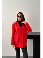 Pembe Eteği Lastikli Ceket