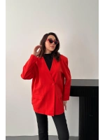 Pembe Eteği Lastikli Ceket