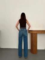Lacivert Comfy Jeans Pantolon
