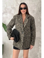 Leopar Leopar Yünlü Ceket