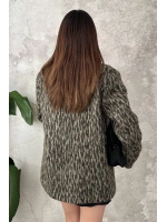 Leopar Leopar Yünlü Ceket