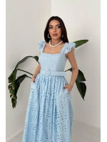 Mint Dantelli Brode Elbise
