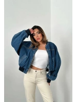 Mavi Kot Bomber Ceket
