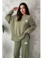 Ekru Salaş Sweat Ve Pantolon