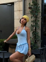 Aksesuarlı Mini Boy Elbise 1113