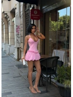 Aksesuarlı Mini Boy Elbise 1113