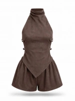 Miami Poplin Kumaş Şort Bluz Takım 5430