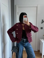 Morliva Yeni Sezon Pullu Chanel Model Ceket