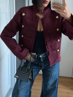 Morliva Yeni Sezon Pullu Chanel Model Ceket
