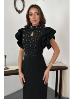 Bordo Işıltılı Elbise