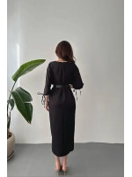 Siyah Topshop Yırtmaçlı Elbise