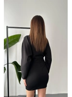 Siyah Zincir Detaylı Elbise
