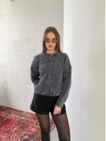 Yumuşak Dokulu Triko Kazak - Kahverengi