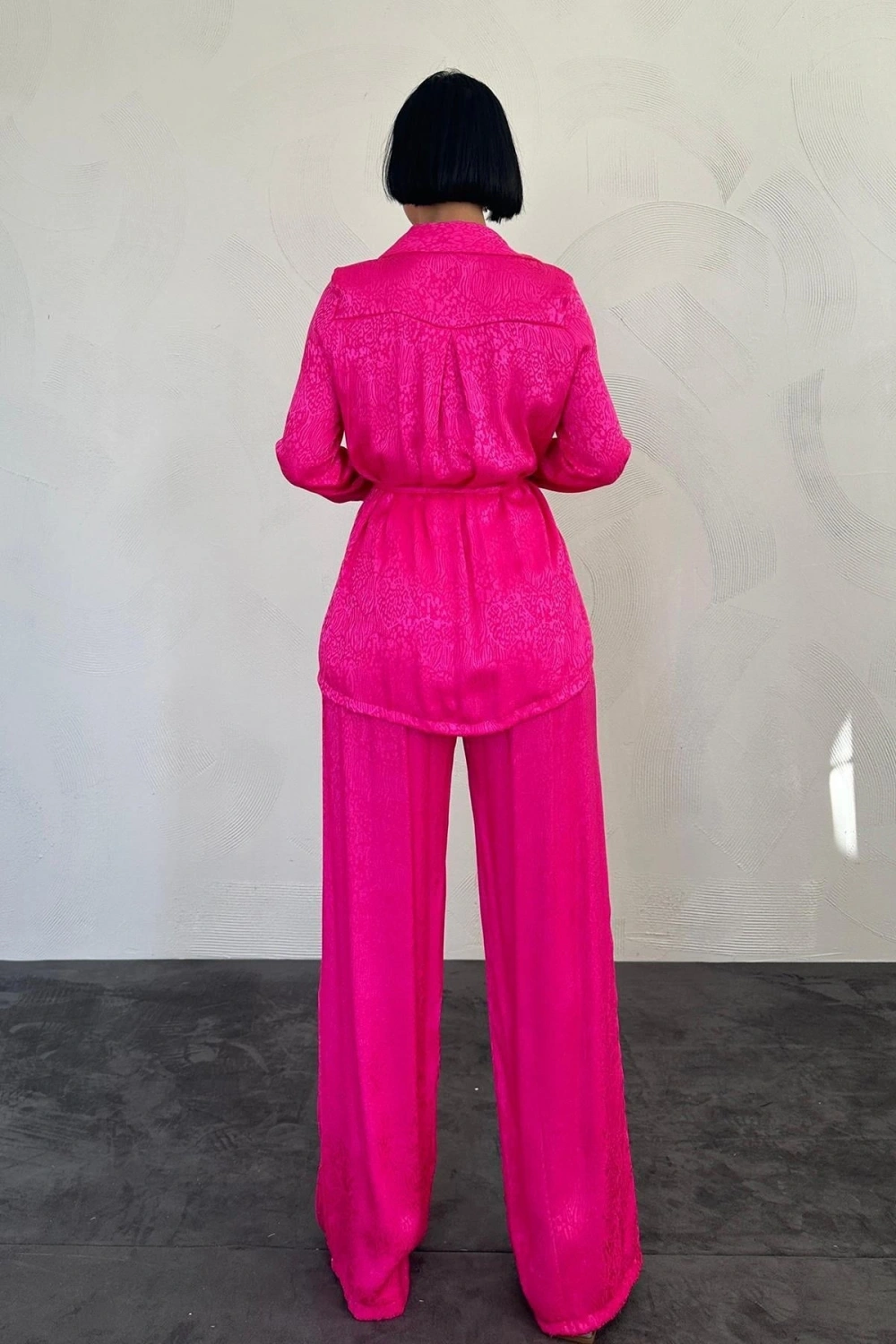 Pembe Jakarlı Biye Takım
