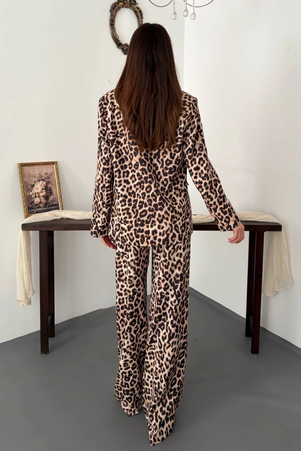 Leopar Leopar Desenli 3Lü Takım
