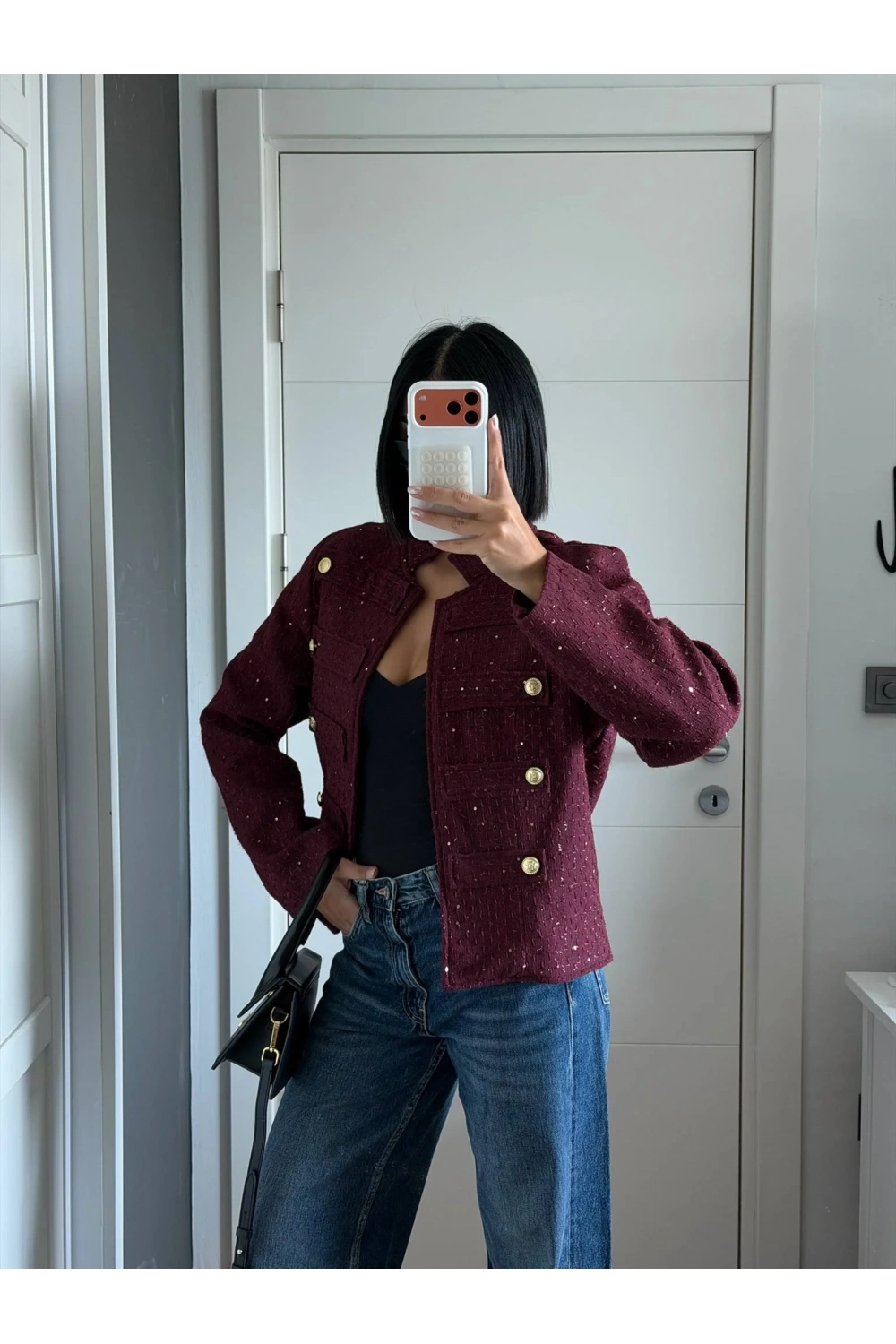 Morliva Yeni Sezon Pullu Chanel Model Ceket