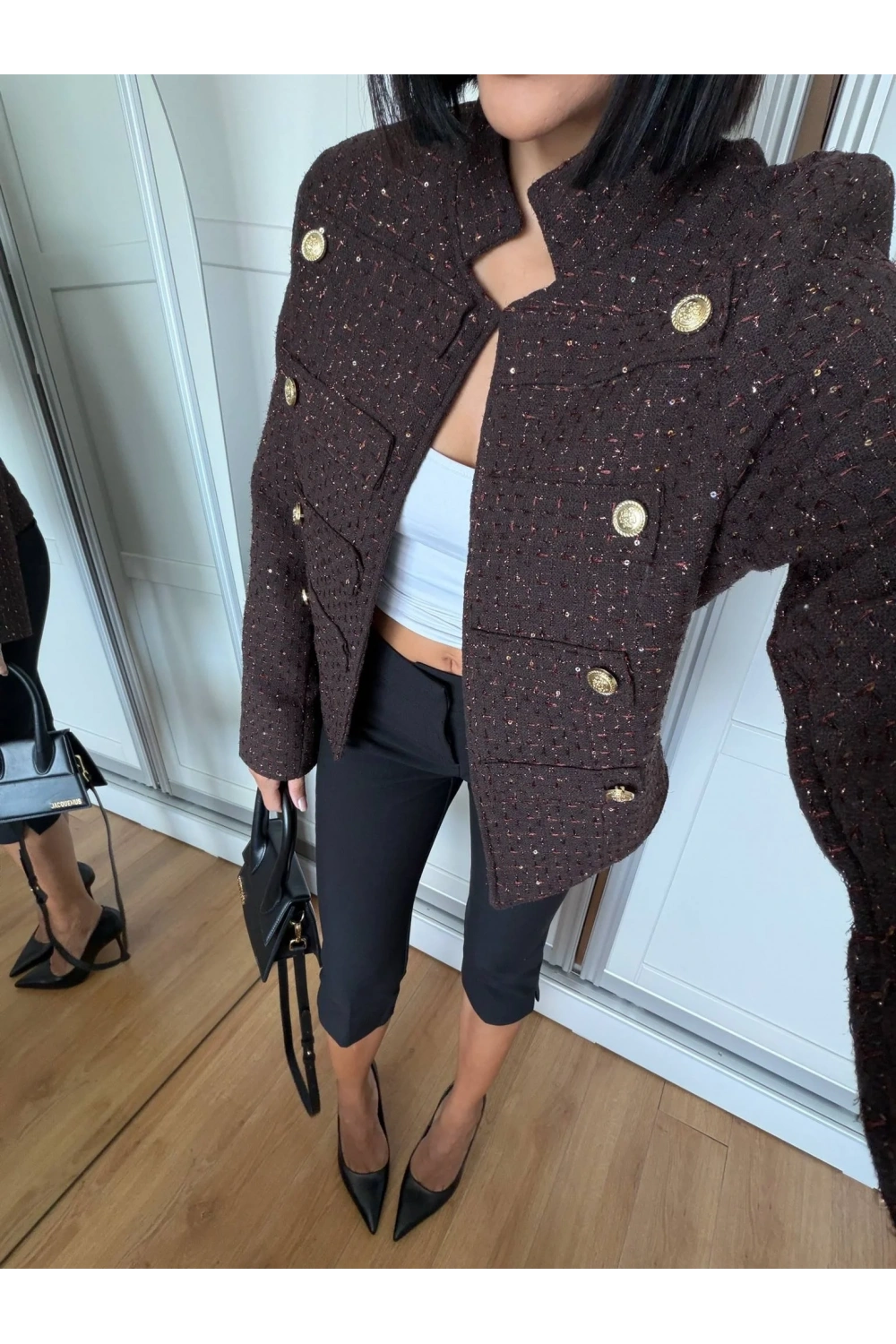 Morliva Yeni Sezon Pullu Chanel Model Ceket