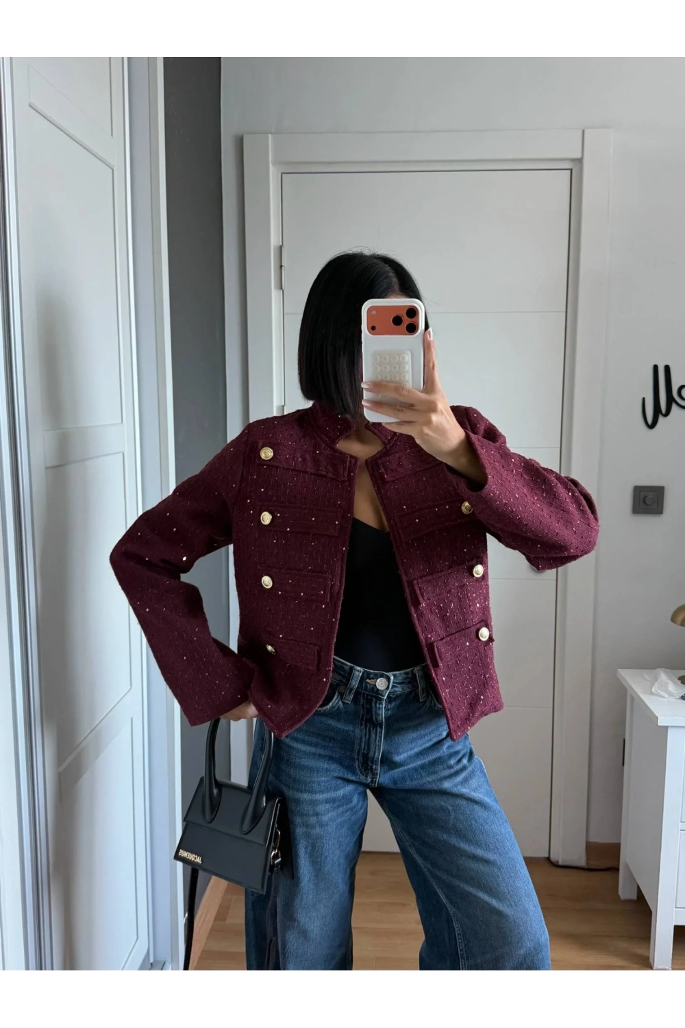 Morliva Yeni Sezon Pullu Chanel Model Ceket