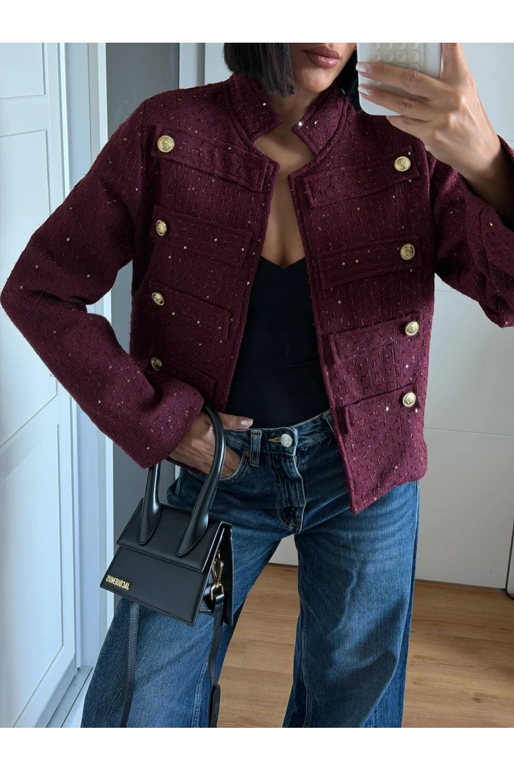 Morliva Yeni Sezon Pullu Chanel Model Ceket