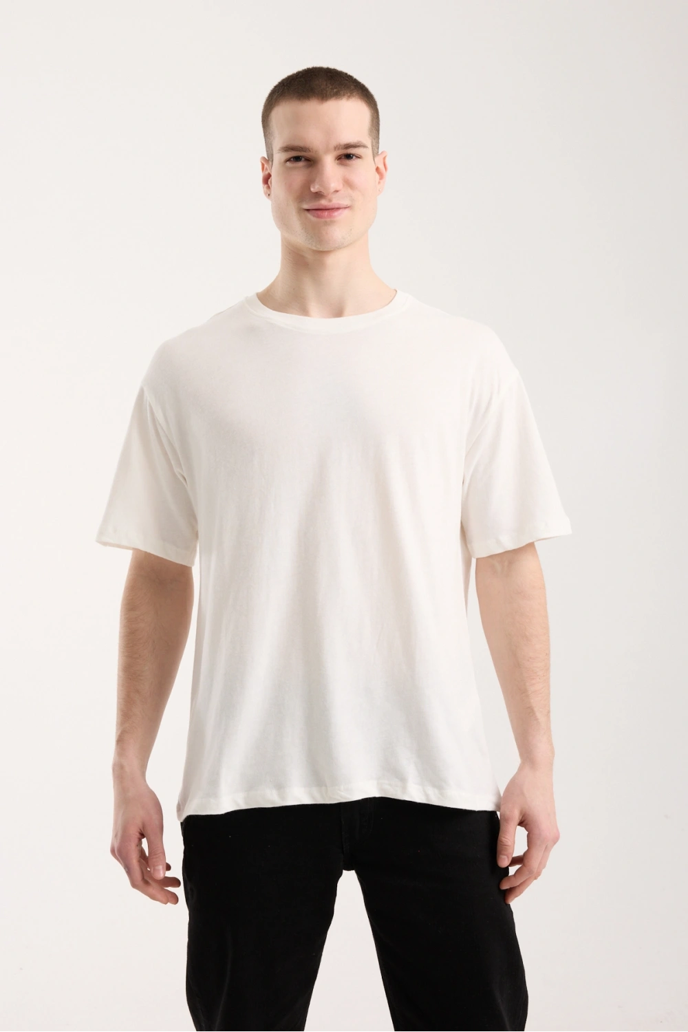 Urban Basic Oversize Erkek T-Shirt - Beyaz