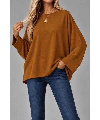 Oversize Yarasa Kol Bluz