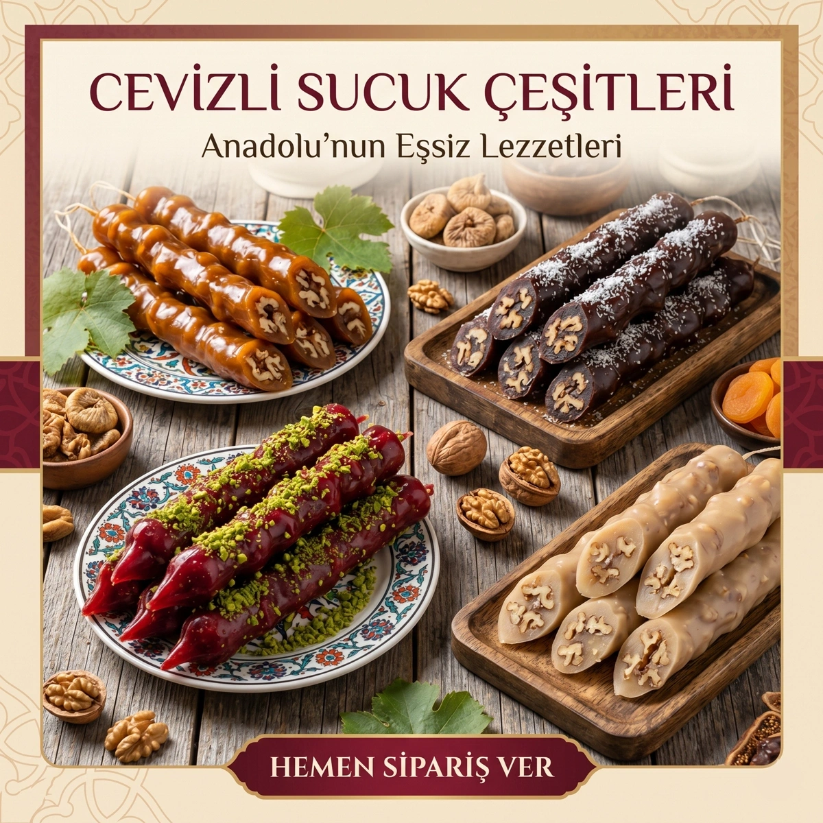Cevizli Sucuk Çeşitleri