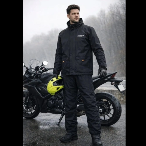 MOTOSİKLET RAİNCOAT YAĞMURLUK TAKIM ÖZEL ASTAR MEMBRANLI 2XL
