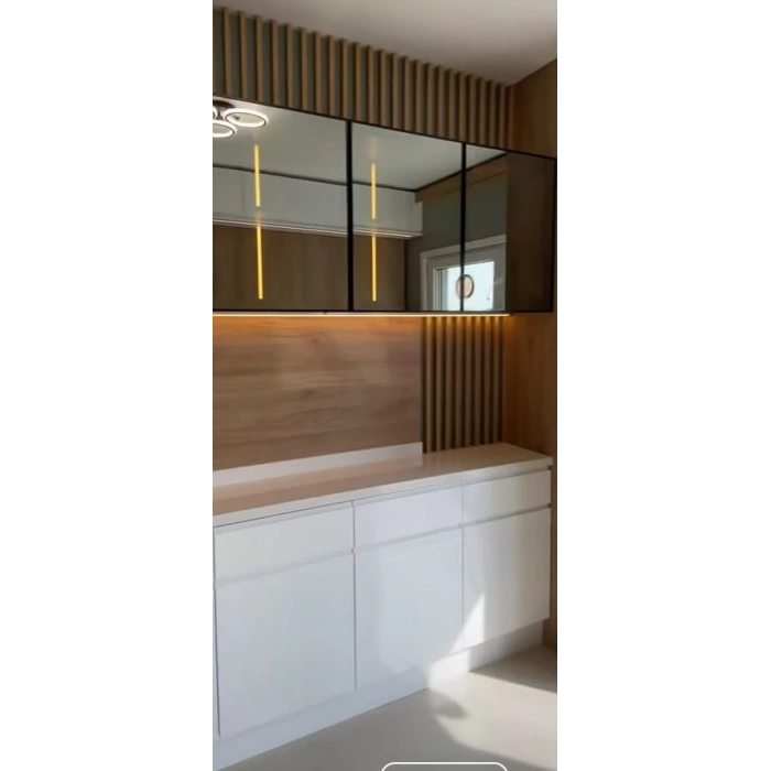 MUTFAK AYNALI KAPAKLI 180CM