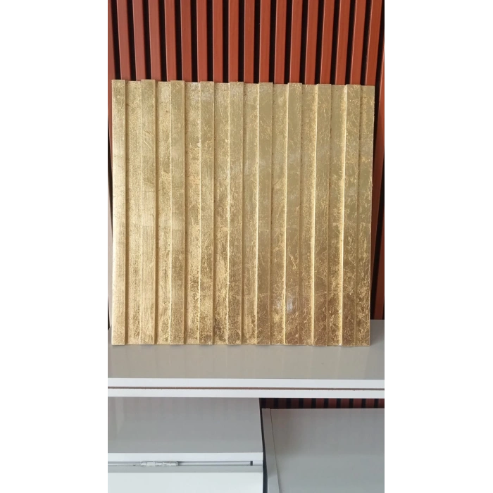 DUVAR PANELİ 280X50 TÜM YÜZEY ALTIN VARAKLI