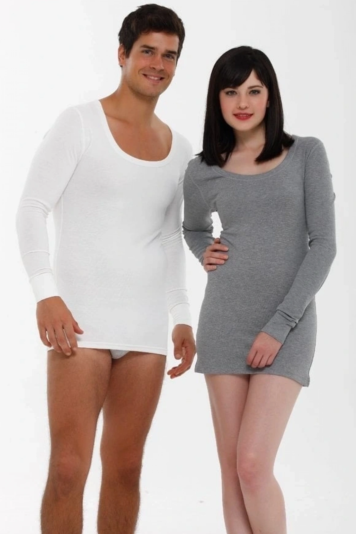 Aqua CM2512 Termal Açık Yaka Uzun Kol Fanila