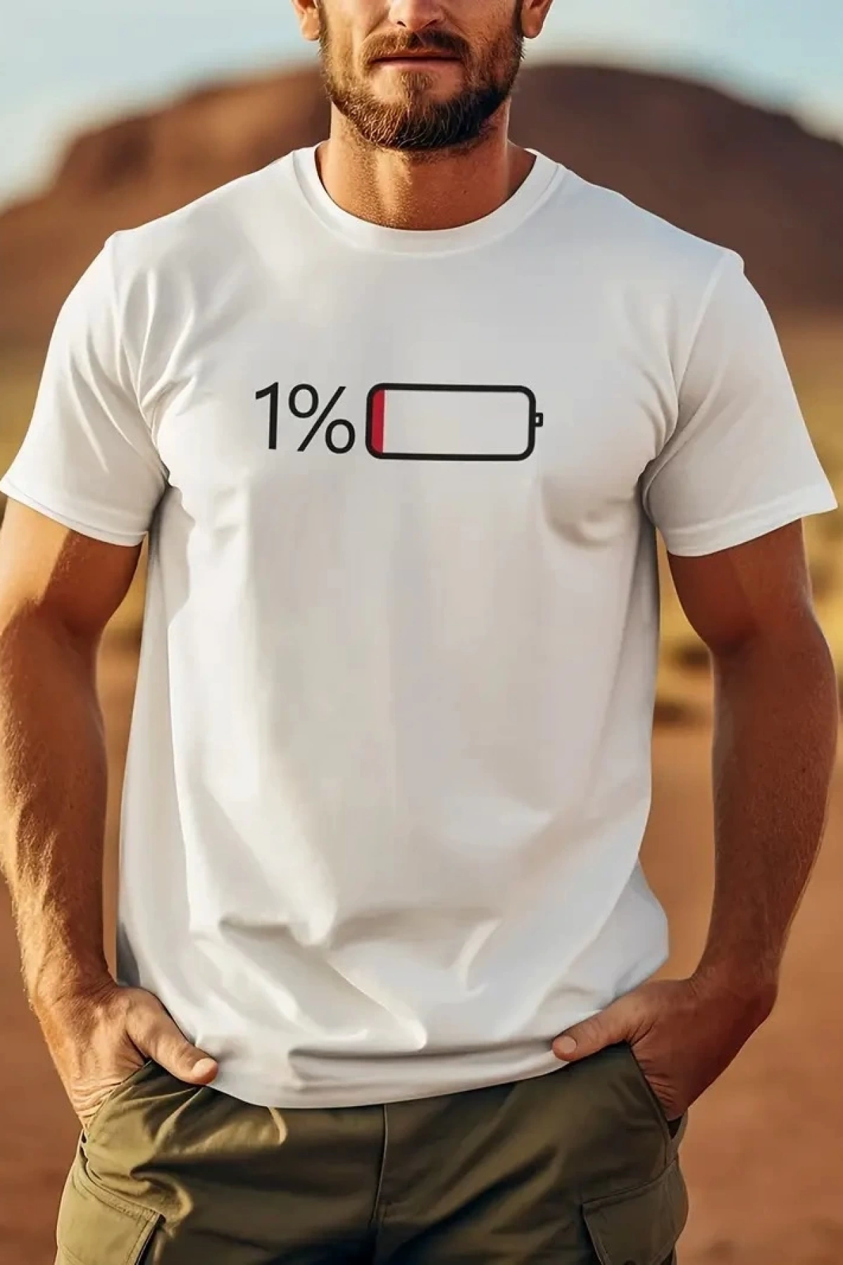 20/1 Penye Compack Sarj %1 Baskılı Oversize Bisiklet Yaka Kısa Kol Yazlık T-shirt - Beyaz