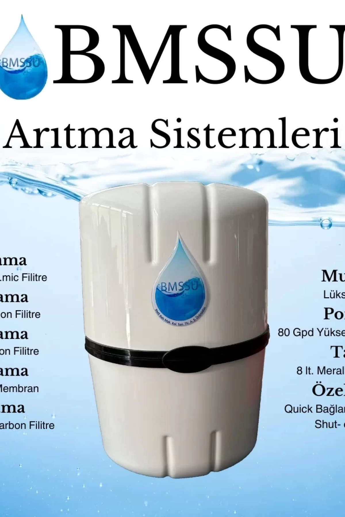 BMS 8 LT Su Arıtıcı
