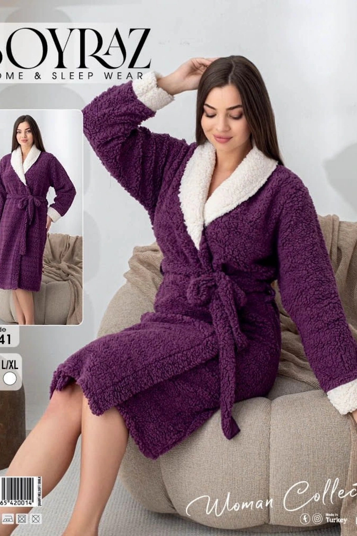 Boyraz 0041 Kadın Sharpi Welsolf Sabahlık