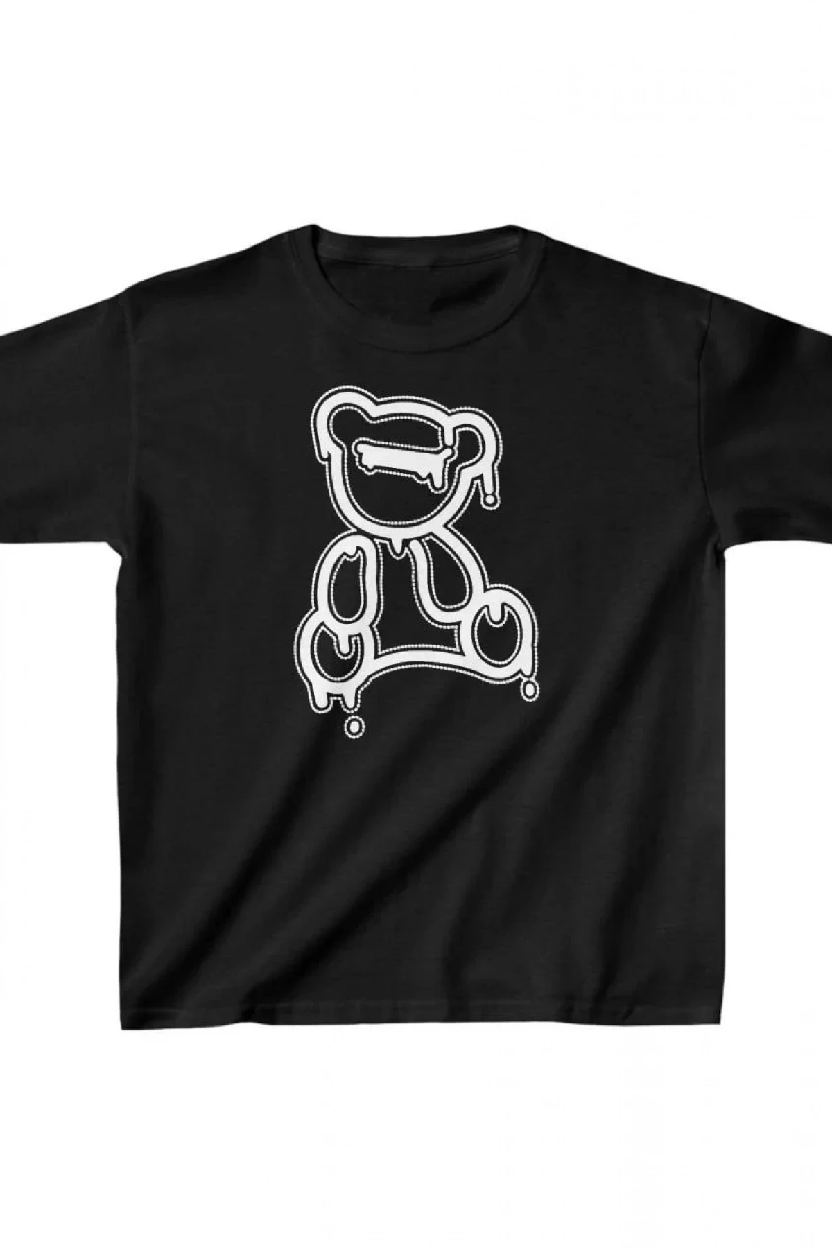 Çocuk Unisex Baskılı T-Shirt - Siyah