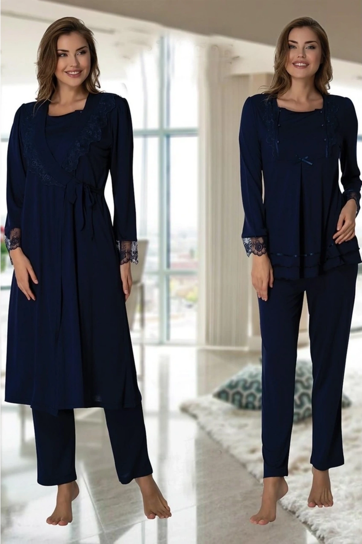 Effortt 2018  Sabahlıklı Lohusa Pijama Takımı