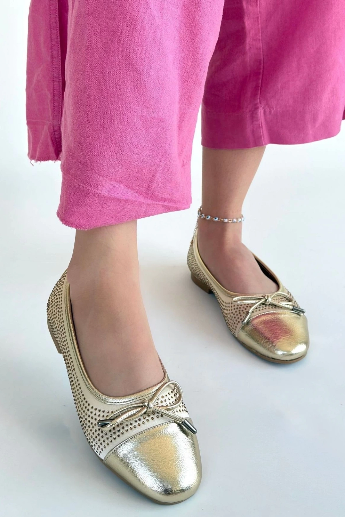 Etya Gold Cilt Babet Ayakkabı