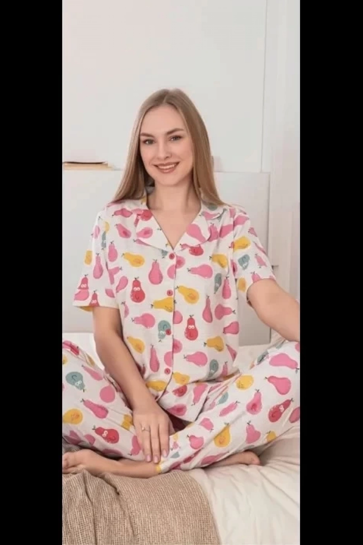 Freshness 102 Armutlu Patlı Kısa Kol Pijama Takımı