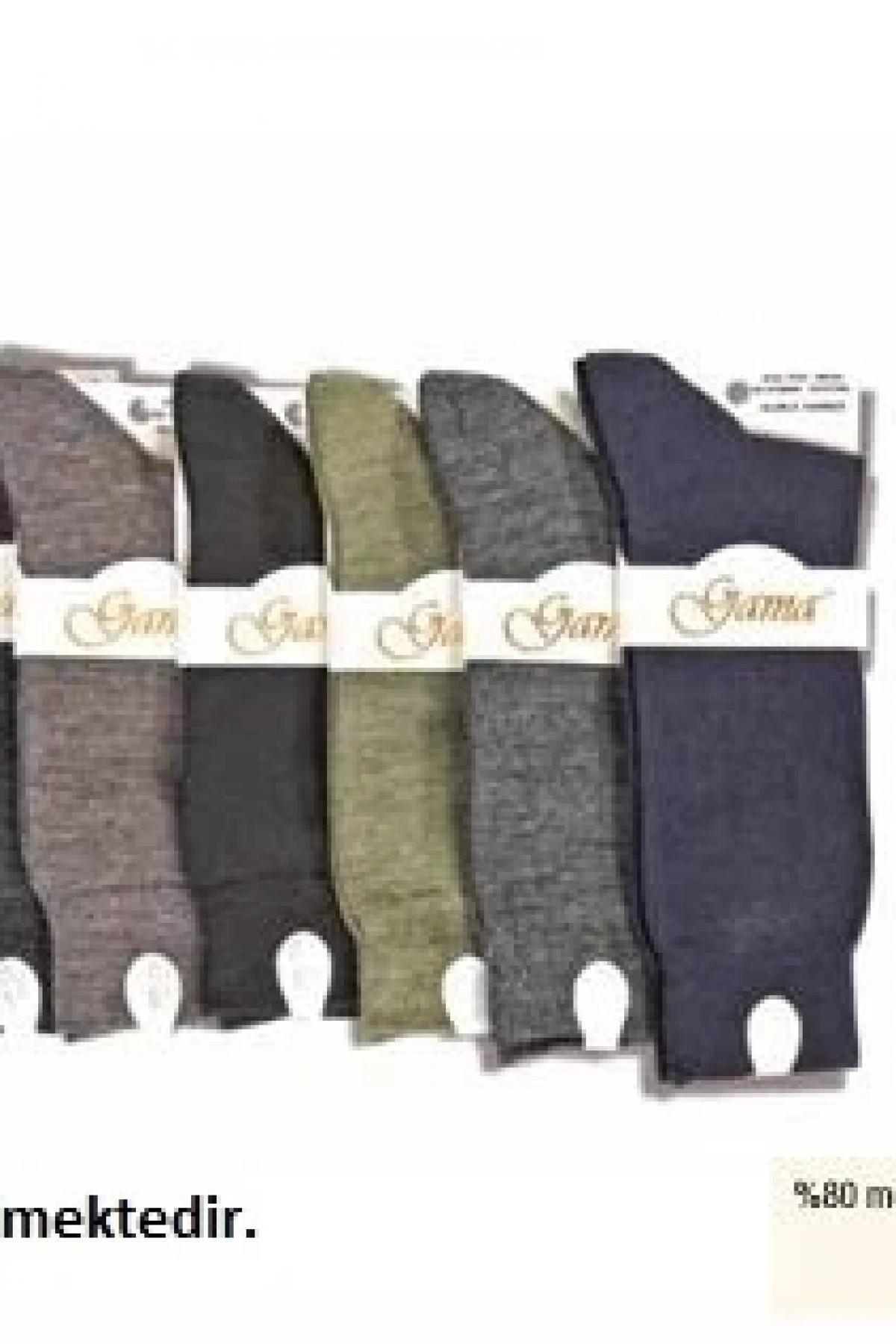 Gama 382 Erkek Merinos Yün Çorap