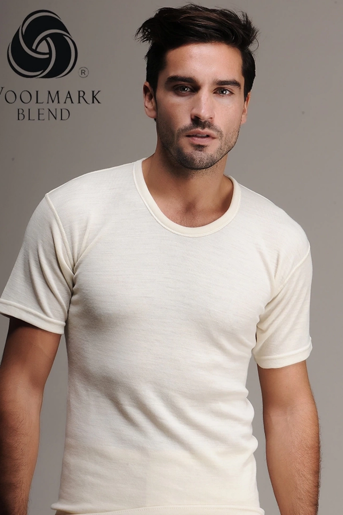 Hasyün 100 Erkek Yün Fanila Kısa Kol