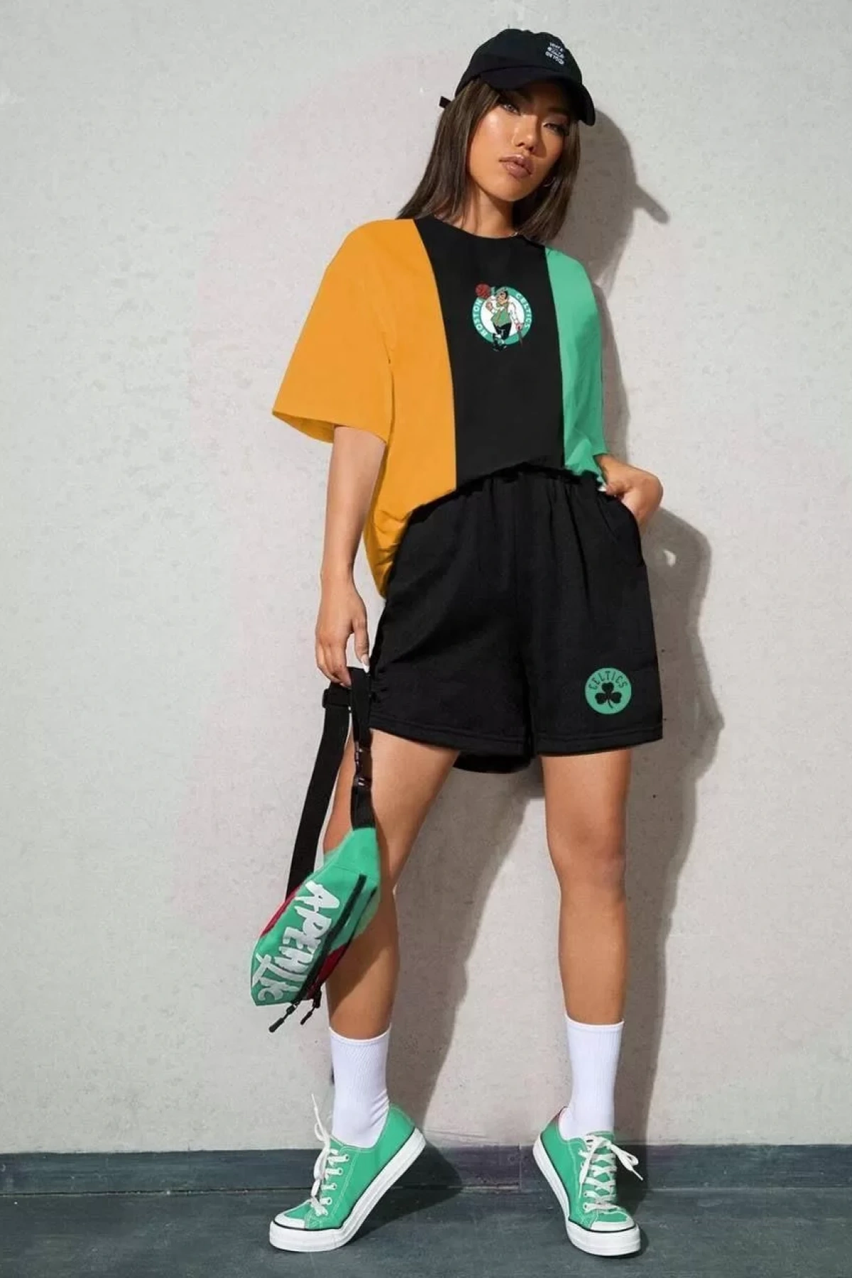 Kadın Nakışlı İkili Şort Takım - Çok Renkli