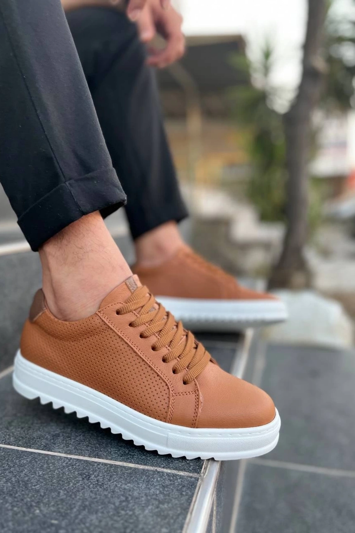 KB-DX2 Kuback Taba Deri Günlük Erkek Ayakkabı