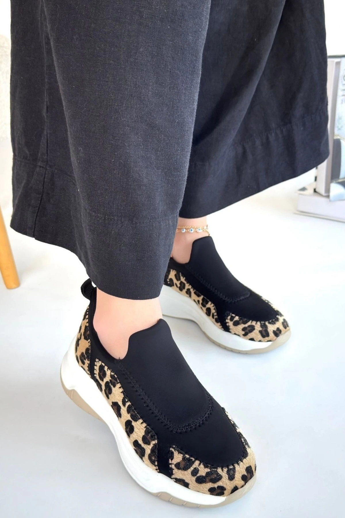 Kendy Leopar Süet Spor Ayakkabı