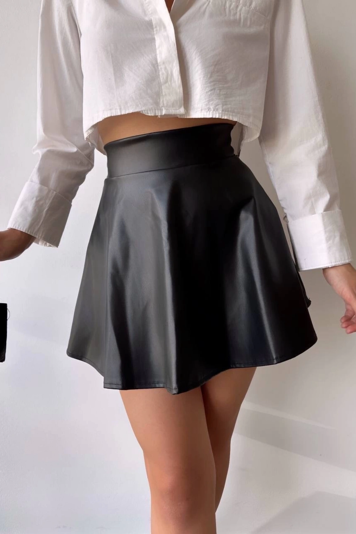 Kısa deri çan etek h26599