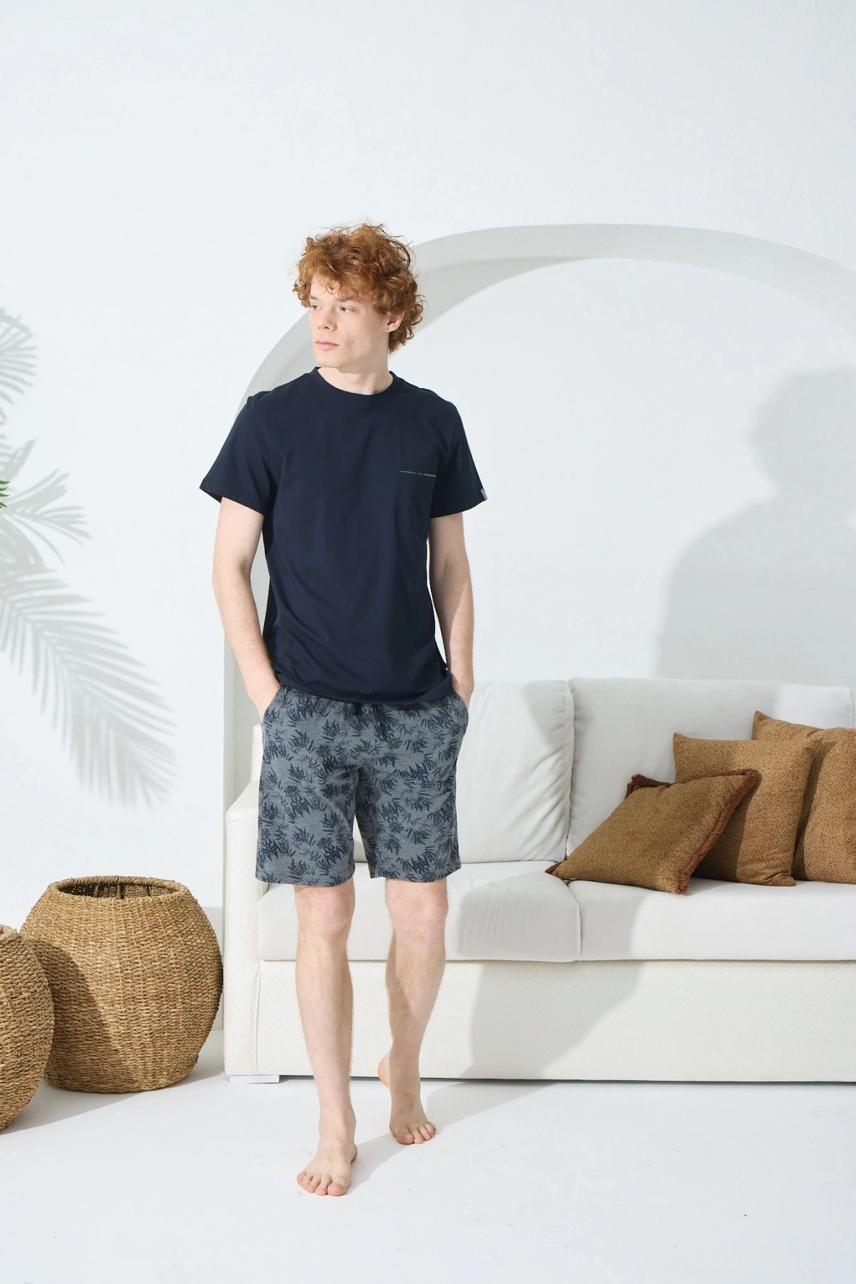 Kocabey 1008 Erkek O Yaka Şortlu Takım