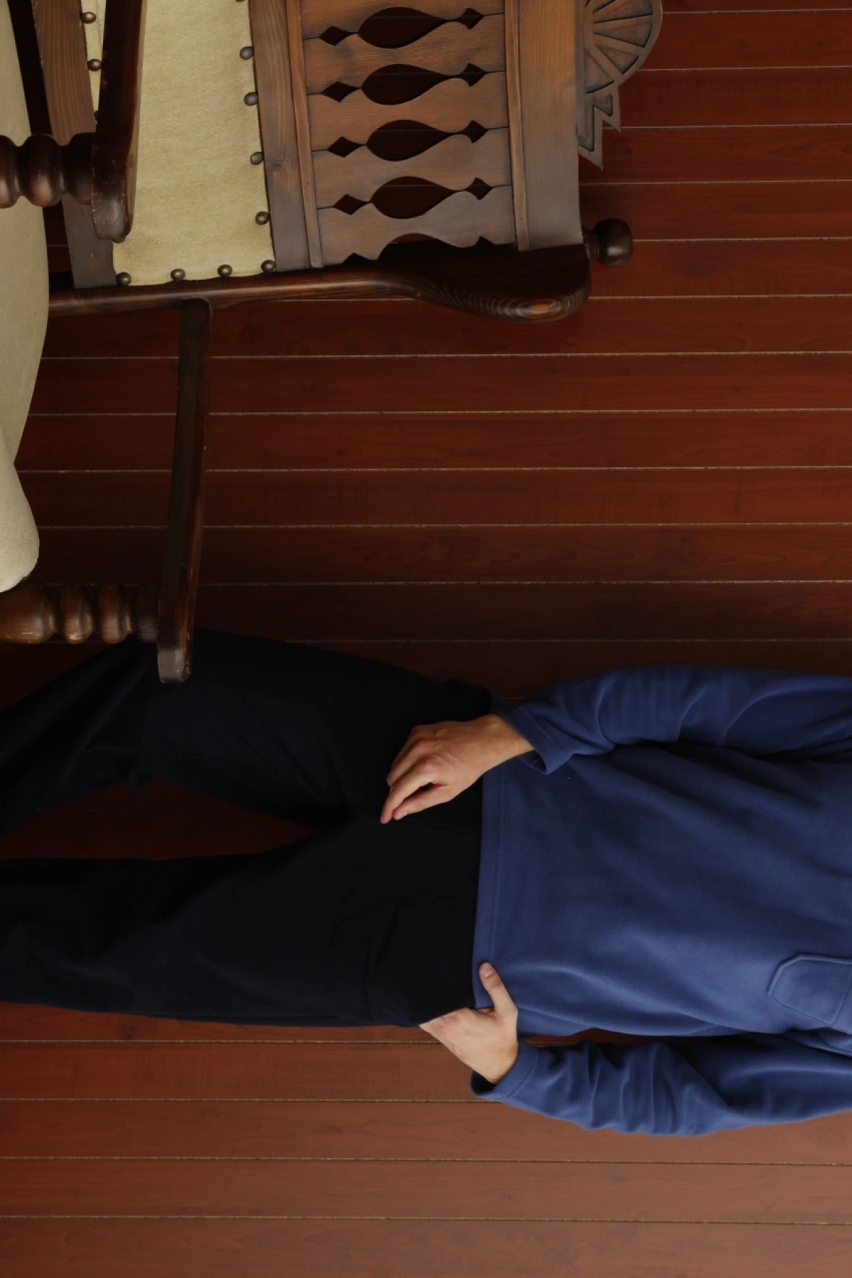 Kocabey 7306 Midi Yaka Polar Uzun Kol Pijama Takım