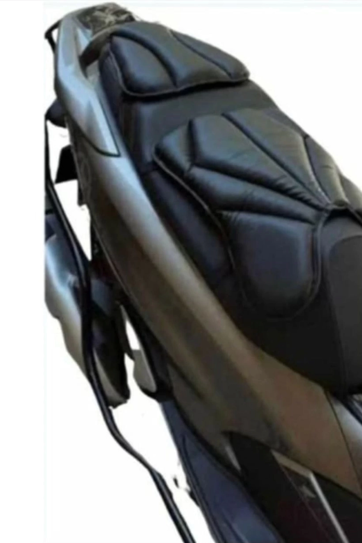 Konfor Sele Motosiklet Üniversal Koltuk Konfor Sele Deri - Siyah